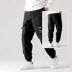 Straight Ankle Tied Wear-resistant Overalls Casual Pants