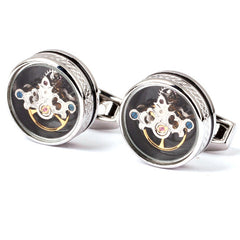 Tourbillion Cufflinks Light Luxury Business French Style Shirt Punk Movement Cufflinks