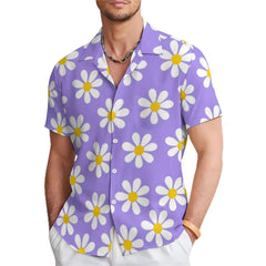 Men’s Casual Shirt-Floral Print with Unique Special-Interest Design, Perfect for Everyday Wear