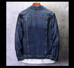 Men's Casual Ripped Denim Jacket