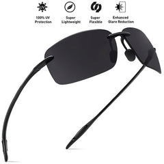 Light Rimless Sunglasses For Men