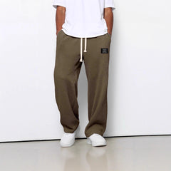 Men’s Casual Pants-Spring & Autumn Loose Straight Fit Workout & Everyday Wear