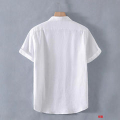 Loose Casual Linen Short-sleeved Shirt