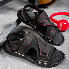 Men’s Casual Roman Sandals with Velcro Straps