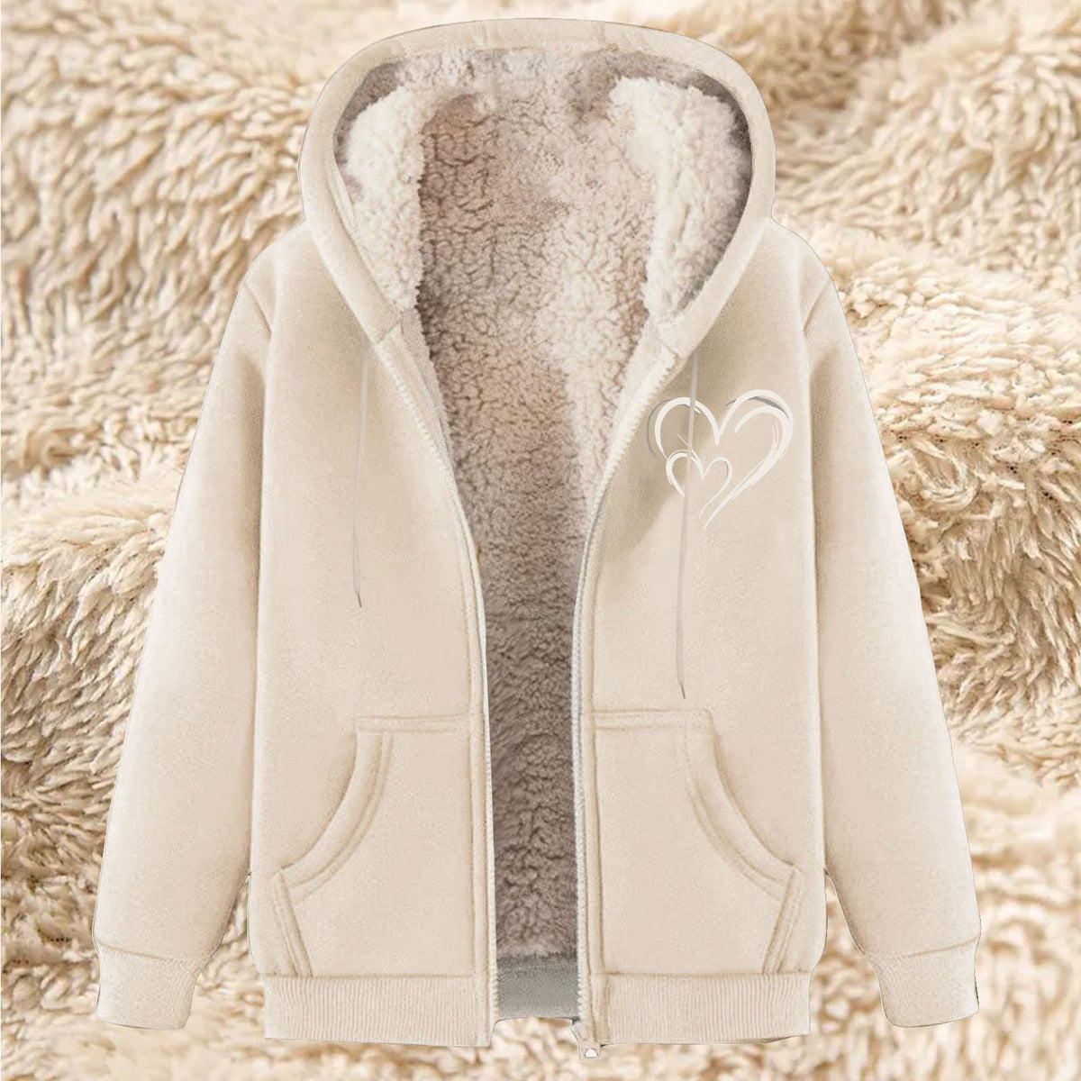Men’s Fleece Sweater – Thickened Lambskin-Lined Winter Pullover for Warmth & Comfort