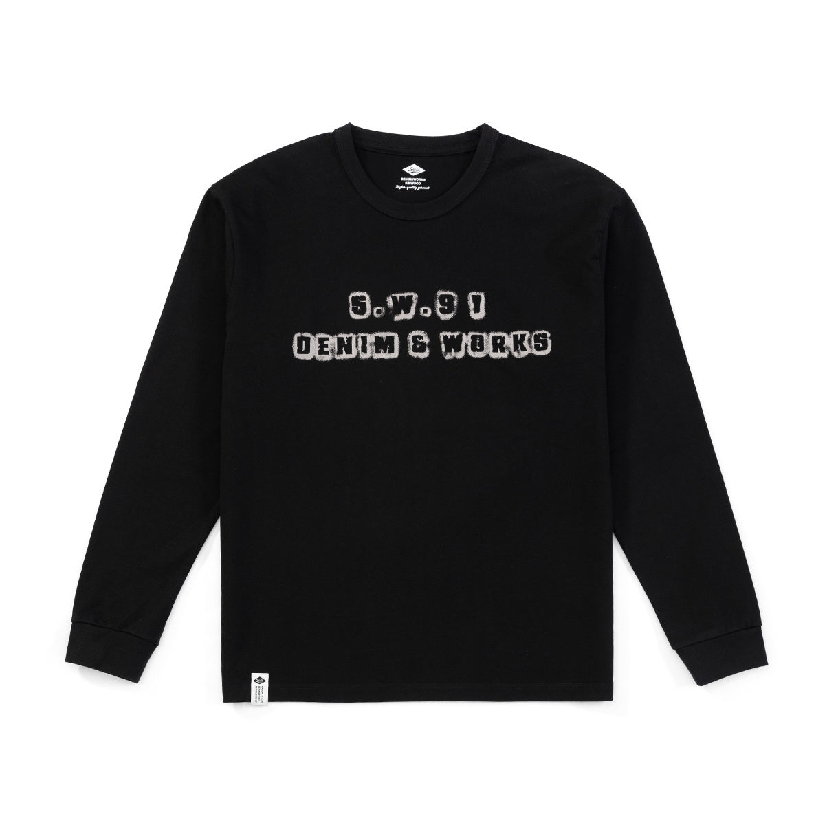 Men's Long Sleeve T-shirt With Three Needles Print