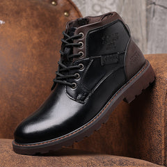 Men's Motorcycle Mid-Calf Casual Boots