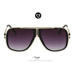 Men's Casual Style Summer Sunglasses Square Gold Oculos De Sol Masculino