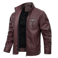Men's Leather Jacket Spring And Autumn
