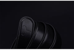 Automatic Business Buckle Two-layer Cowhide Belt Men