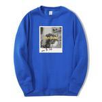 Printed crew neck sweatshirt