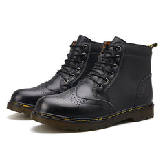 Winter Plush Martin Boots For Men With High Tops