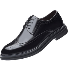Men's Brogue Leather Business British Formal Leather Shoes