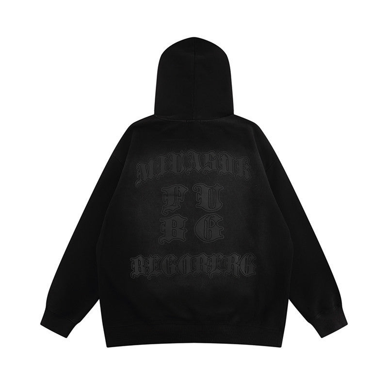 Gothic Letter Printed Hoodie For Men