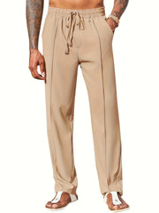 Men’s Corduroy Casual Pants – Trendy Straight-Fit, Anti-Wrinkle Long Trousers for Stylish Everyday Wear