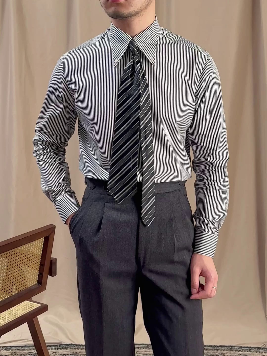 Commuter's All-matching Cotton Business Casual Long Sleeve Shirt