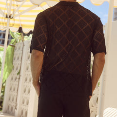 Men’s Breathable Lapel Casual Shirt – Short Sleeve