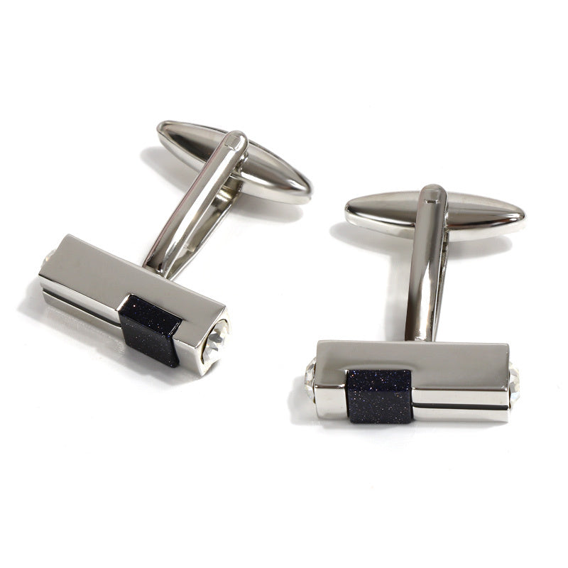 Starry Sky Stone Business Dress Cufflinks Elegant For Men