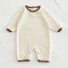 Newborn Rompers Baby Waffle Short Sleeve Rompers