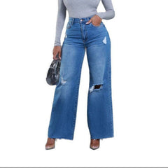Relaxed Fit High Waist Jeans