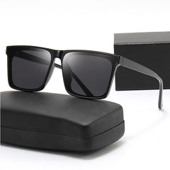 Polarized Square Sunglasses With Flat Tear Film For Men