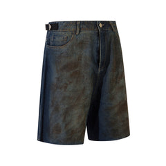 Heavy Industry Old And Dirty Denim Shorts Men