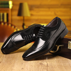 Men's Casual All-matching Vintage Oxford Leather Shoes