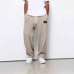 Men’s Casual Pants-Spring & Autumn Loose Straight Fit Workout & Everyday Wear