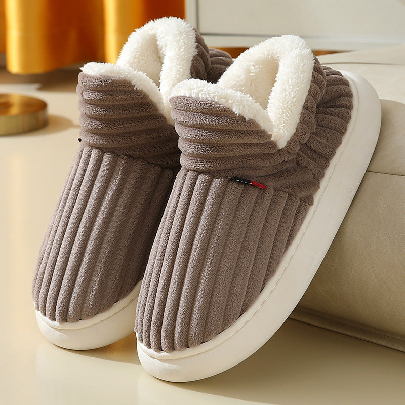 Comfortable Men’s Cotton Slippers – Soft Winter House Shoes