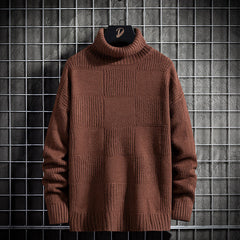Loose Knit Bottoming Turtleneck Sweater Men