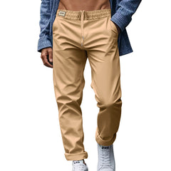 Men’s Casual Quick-Drying Trousers – Loose, Comfortable Waist-Tied Pants with Pockets for Effortless Everyday Style