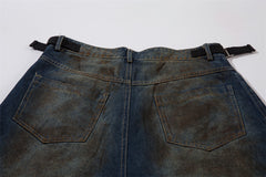 Heavy Industry Old And Dirty Denim Shorts Men