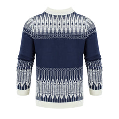 Men’s Classic Knit Pullover Sweater – Long Sleeve Winter Essential