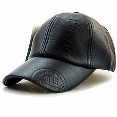 Vintage Classic Leather Hat – Timeless Men’s Retro Style Cap