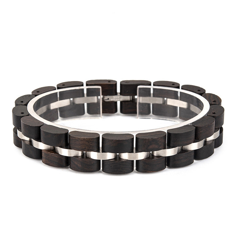 Men’s Trendy Retro Wooden Beaded Bracelet
