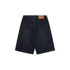 Fashion Washed Hole Denim Shorts Men