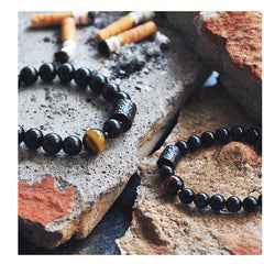 Men’s Crystal Obsidian Bracelet – Stylish Natural Stone Fashion Jewelry