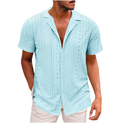 Breathable Lightweight Lapel Men's Casual Shirt
