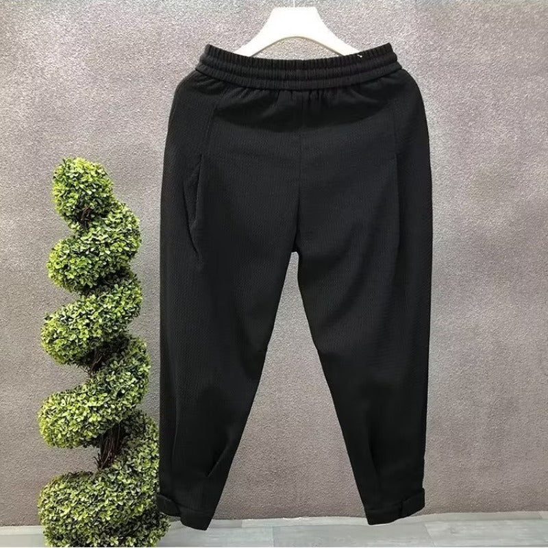 Elastic Waist Loose Casual Pants For Men