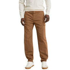 Casual Straight-Leg Cargo Pants For Men – Loose Fit Trousers With Pockets
