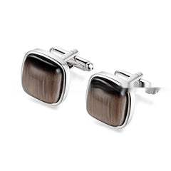 Men's High-End Opal Cufflinks Business Shirt French Cufflinks Ornament