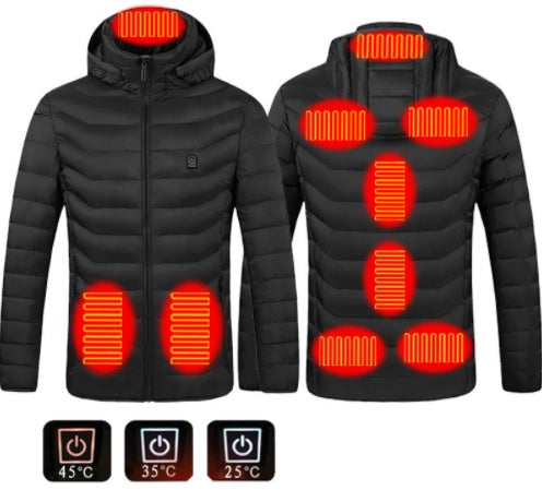 Men’s USB Heated Jacket – Electric Thermal Winter Coat