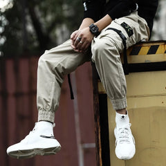 Men’s Streetwear Cotton Cargo Jogger Pants