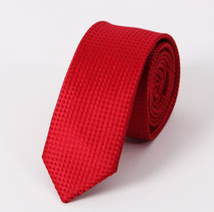 Men's Formal Business Casual Ultra-Narrow Tie Polyester Silk Jacquard Tie