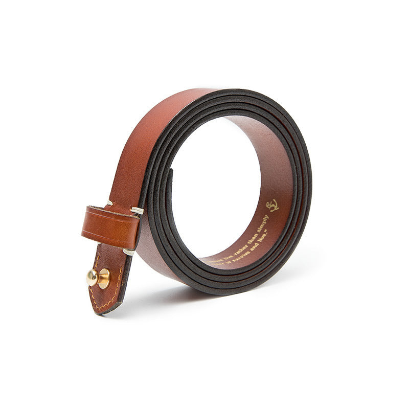 Fashion Retro Brass Distressed Belt For Men