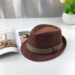 Children's performance jazz straw hat