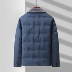 Detachable Wool Lapel Middle-Aged Business Jacket