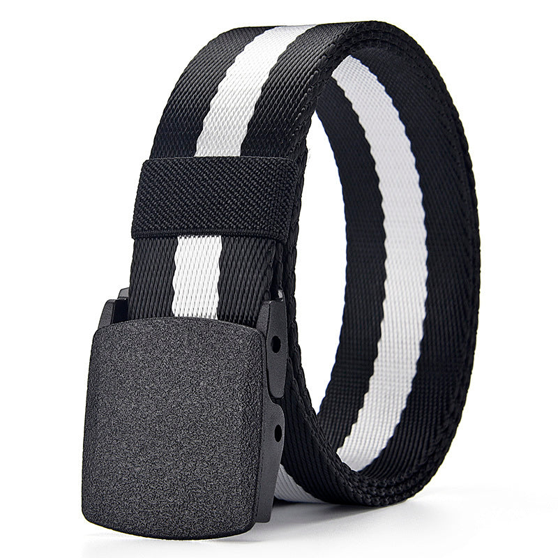 Canvas Belt Men Automatic Buckle Outdoor