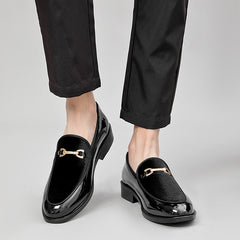 Men’s Patent Leather Shiny Dress Shoes – Lightweight & Versatile Formal Style