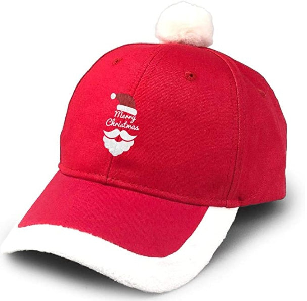 Christmas Baseball Cap – Unisex Vintage Adjustable Santa Hat for Holiday Fun